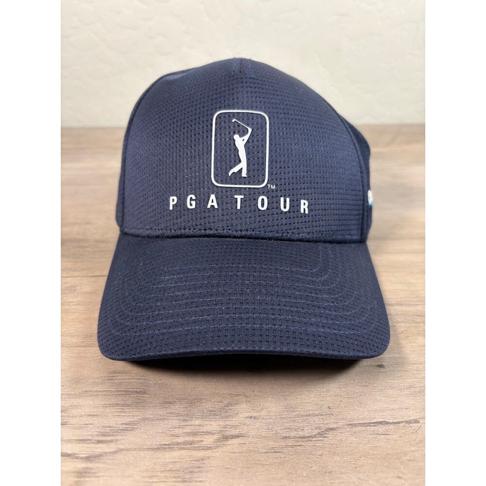 PGA Tour‎ Airflux Navy Blue Men's Adjustable Golf Hat Cap- EUC